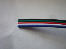 Flachkabel 5 x 0,5 qmm für LED Stripes farbig